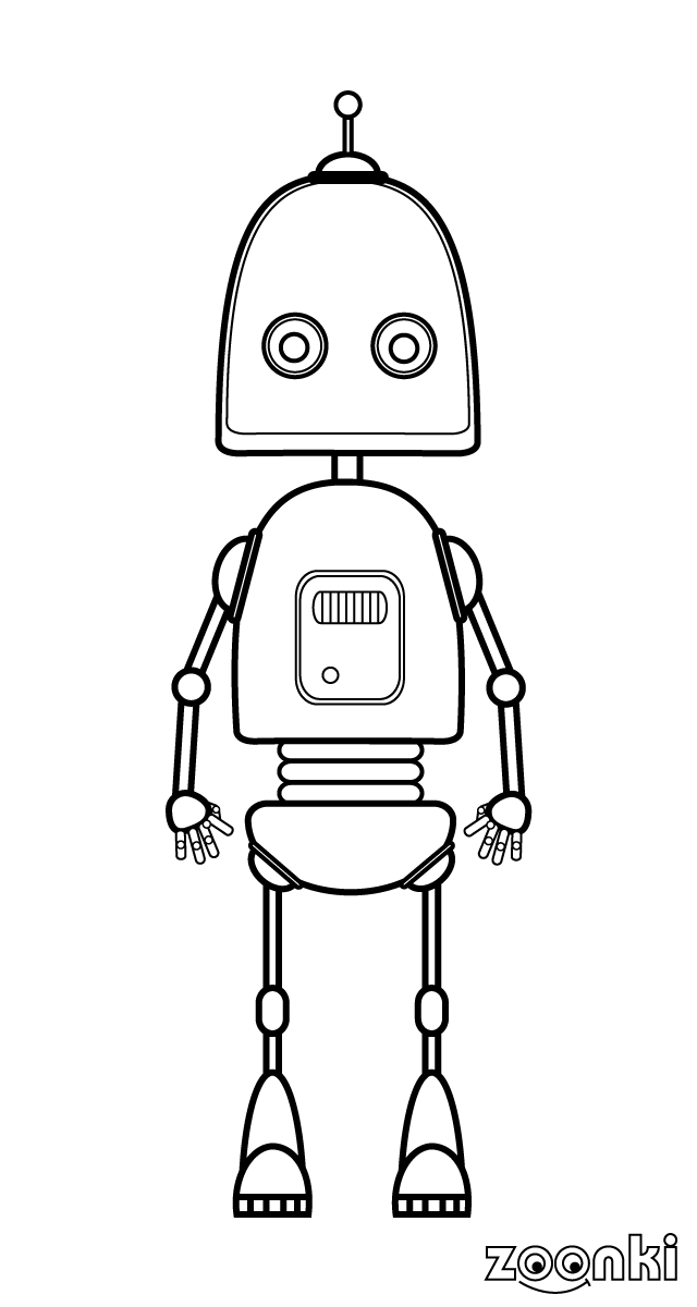sports robot 001 coloring pages