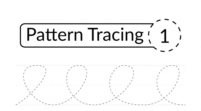 Pattern tracing activity for kids - zoonki.com