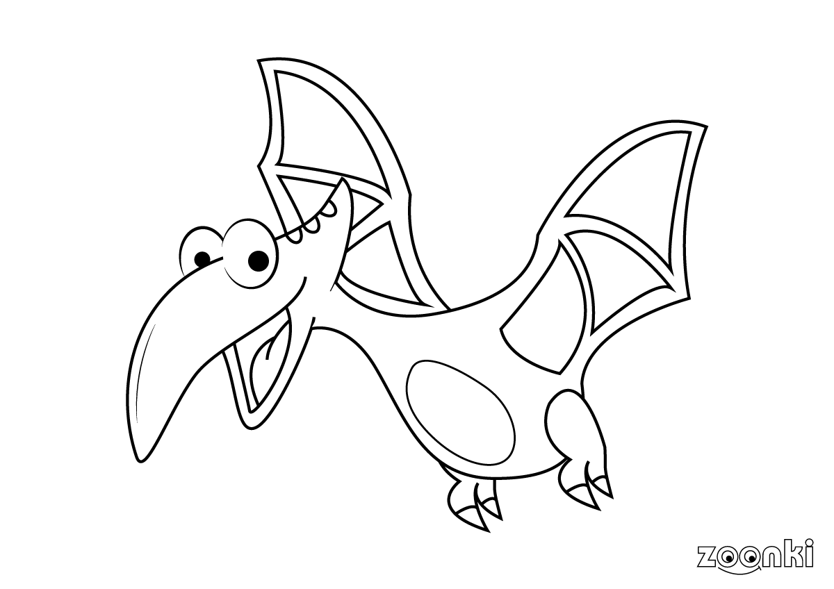 Dinosaurs colouring pages for kids   zoonki.com