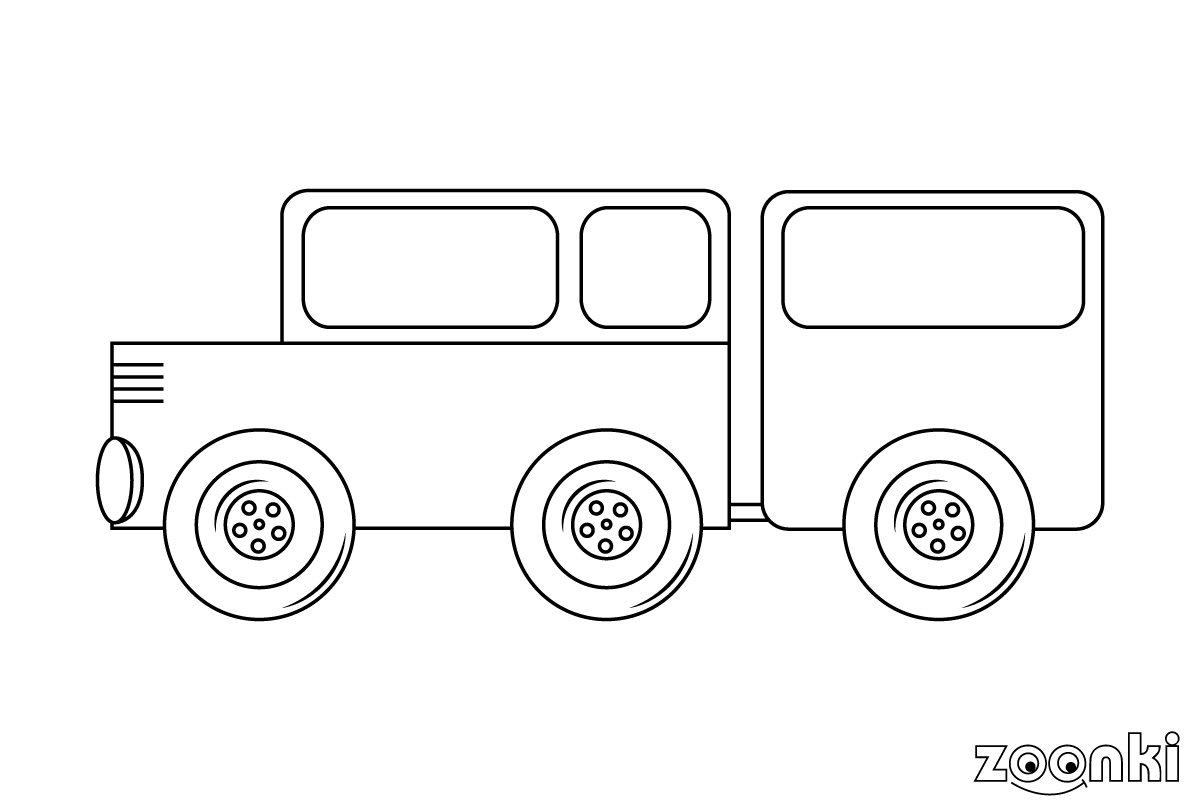 Free coloring pages - car 001 - zoonki.com