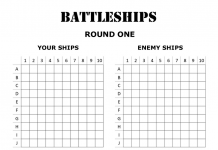 Free printable battleships game - zoonki.com