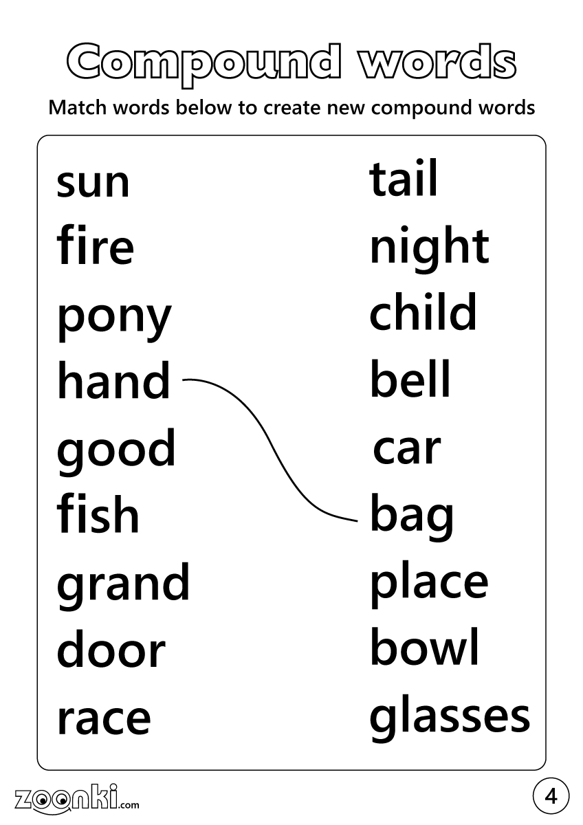 Compound words - English practice exercise - zoonki - 004 (4/7)