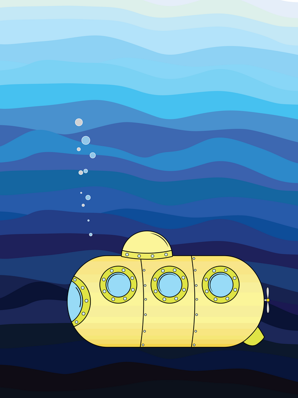 Yellow submarine - NFT Art (BSC) | zoonki.com