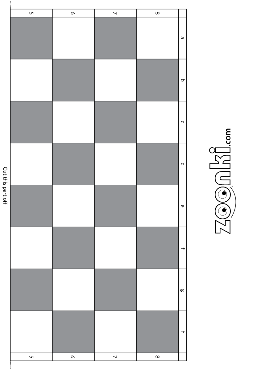 Chess board 001 part 02 | zoonki.com (print both parts and glue them together)