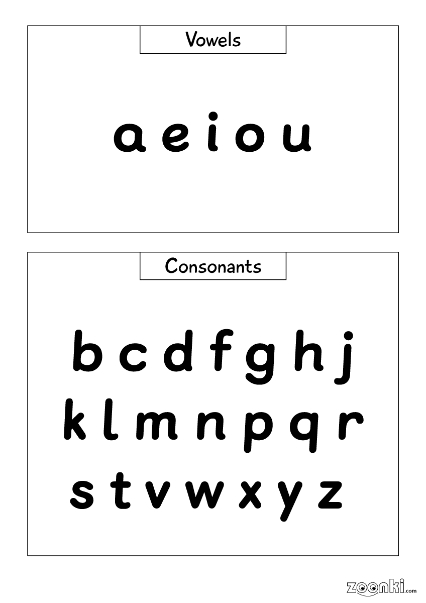 Vowels and Consonants cheat sheet | zoonki.com